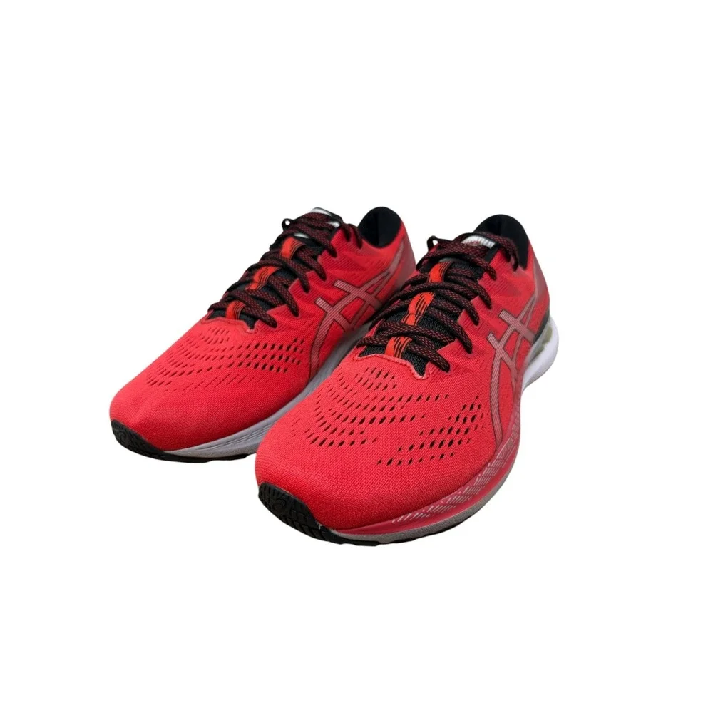 Asics Gel-Kayano 28 Mens 12 Red Black Stability Running Shoes 1011B189